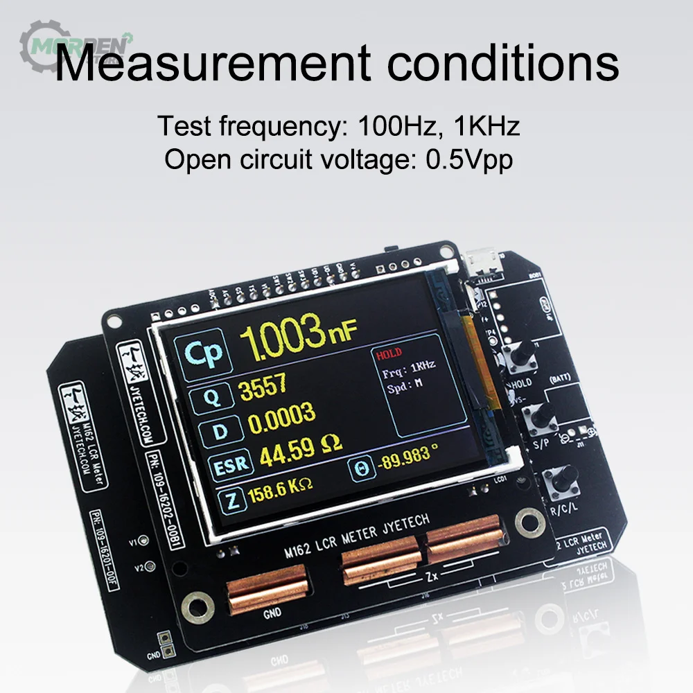 

M162 LCR High Precision Tester Under 1 Ohm Resistance 15PF Capacitance 10 Micro Heng Inductance for Electrician Tool