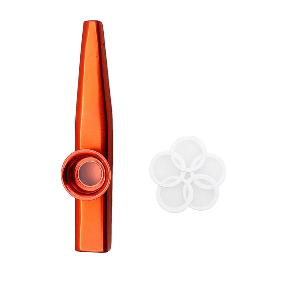 12cm Mini Metal Kazoos Musical Woodwind Instrument Flutes Mouth Kazoo Musical Instrument for Children Adult Music Lovers