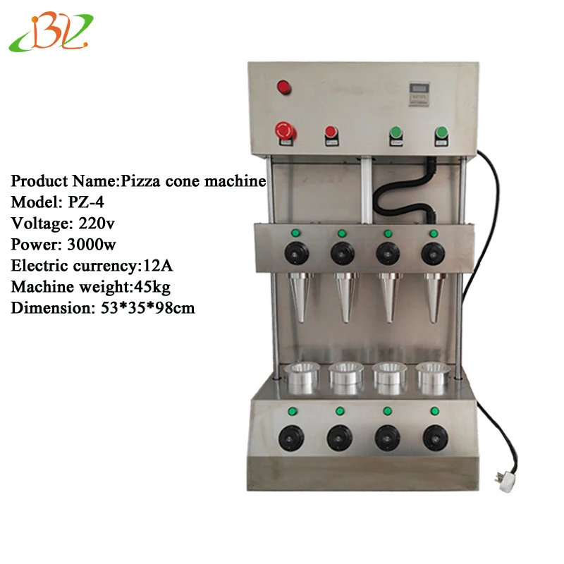 2 Cones 2 Umbrellas Sweet Pizza Cone Maker Ice Cream Cone Making Edible Waffle Cup Maker Machine