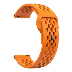 Breathable 22mm Silicone Sport Strap for CMF Watch Pro 3 (Orange)