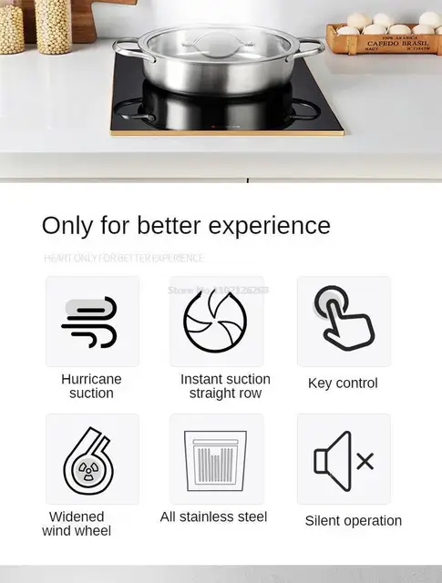 Mini hotte aspirante latérale, 230W, panneau en acier inoxydable,  ventilateur domestique, 380mm, accès à la cuisine - AliExpress