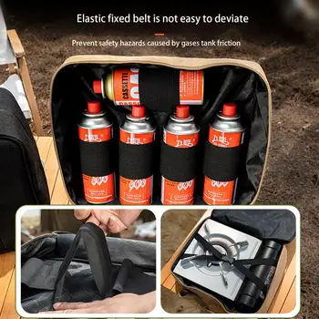 Portable Outdoor Camping Utensil Bag - Waterproof Oxford Travel Bag - Stove Pouch - Cooking Utensils For BBQ, Camping, Cookware, Hiking 4