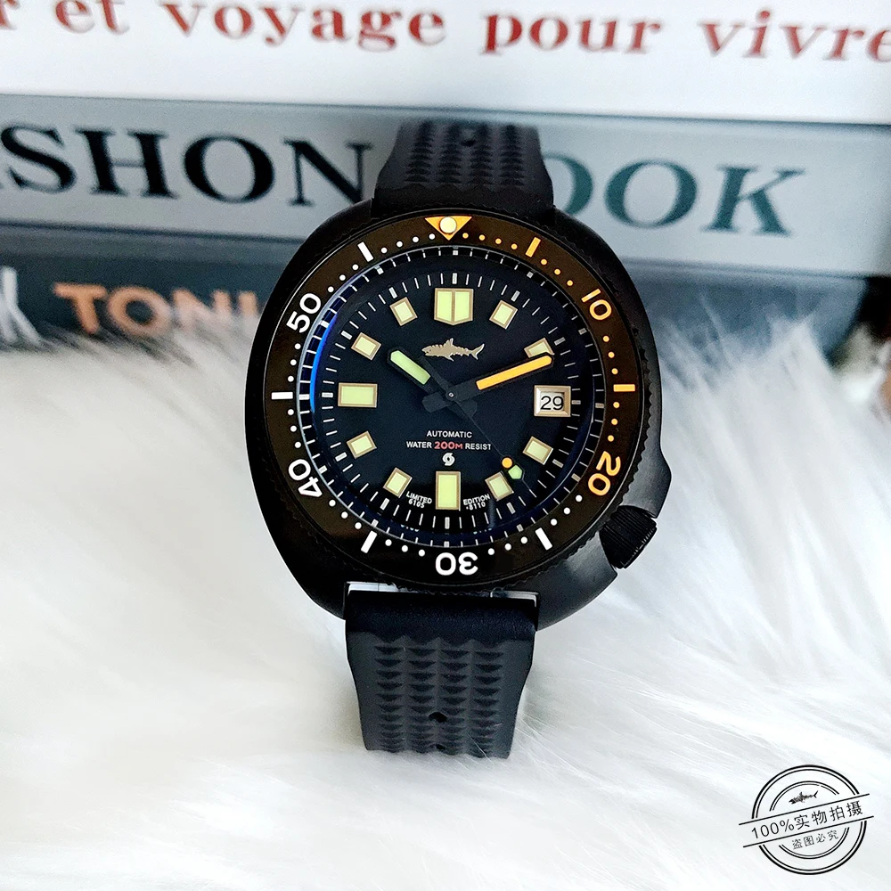 

HEIMDALLR Watch Official Store Limited Edition Black Abalone C3 Ultra Bright Night Glow Tuna Automatic Mechanical Diving Watch