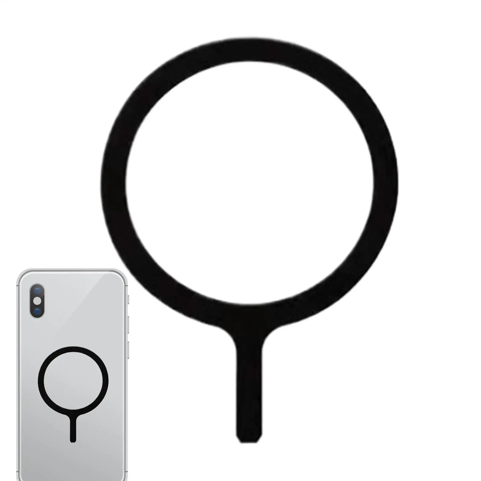 Phone Magnet Ring Magnet Strip (black)