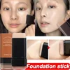 Matte Eraser Foundation Cream Stick with Brush Moisturizing Light Concealer Foundation Full Coverage Dark Circle Corrector Stick 1