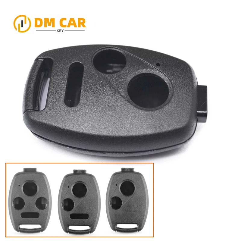 10pcs car key fob shell case replacement 2/3/4buttons for Honda Accord CRV HRV Pilot Fit Odyssey Ridgeline Civic remote alarm co