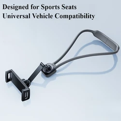 Eary Flexible Car Backseat Tablet Holder & Organizer - Road Trip Essentials (Black)
