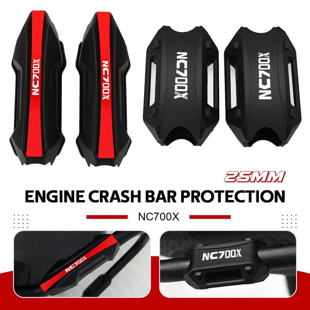 

For Honda NC700X NC750X nc700x nc750x 2012-2018 2017 Motorcycle Engine Protection Guard Bumper Decorative Block Crash Bar 25MM