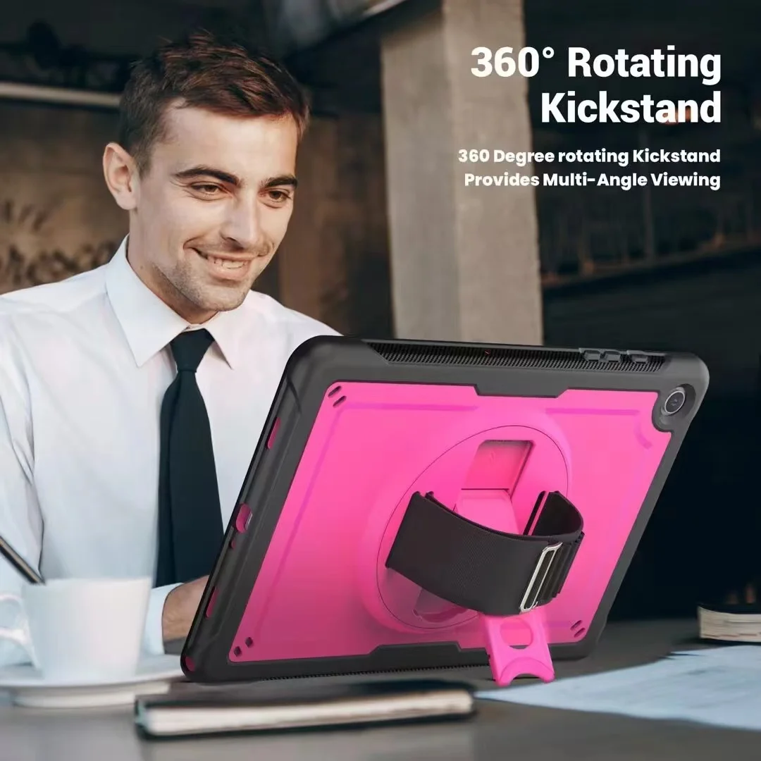 Ultimate Rugged Armor Case with 360° Swivel Stand for 11-inch Tablets - 2023 Edition