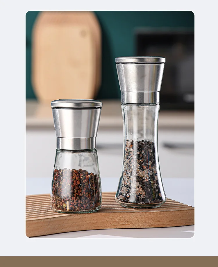 Stainless Steel Salt & Pepper Shakers Set 13