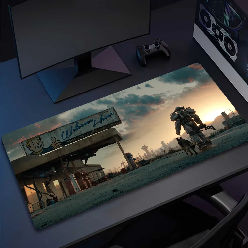 Game F-Fallouts 4 Mousepad Computer Office Game Table Mats XXL Rubber Anti-slip Gaming Keyboard Long Desk Pads 2
