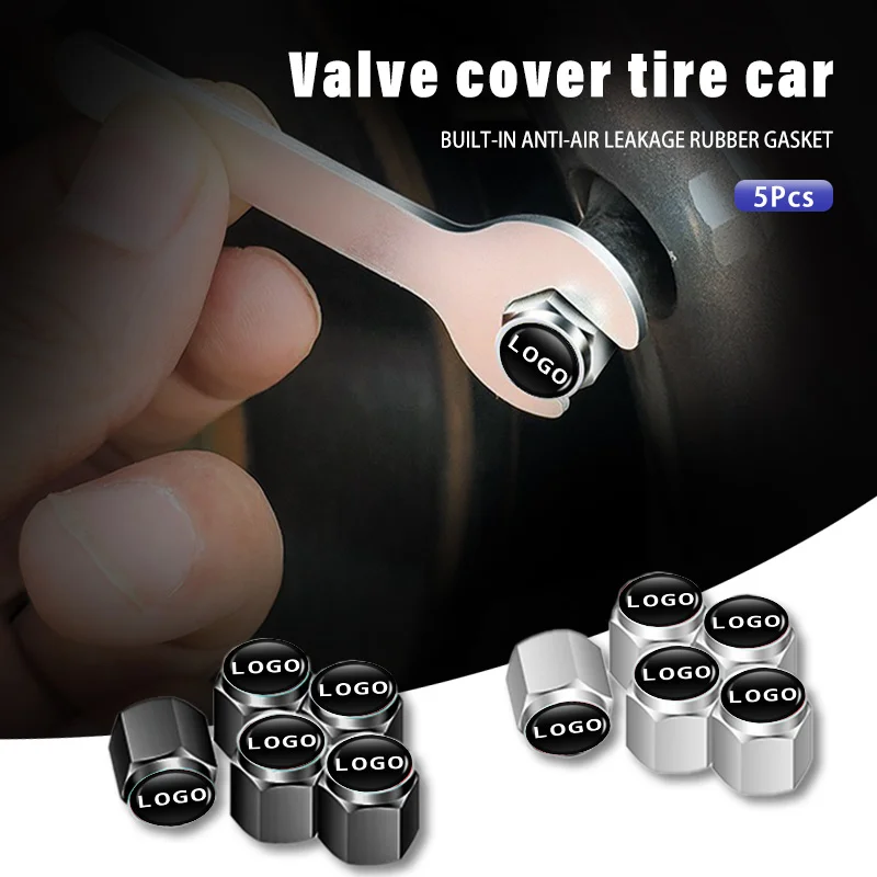 5 Pezzi Tappi Valvola Auto In Lega Di Alluminio Per Fiat Grande Punto Abarth Tipo Stilo Ducato Palio 500X Bravo Linea