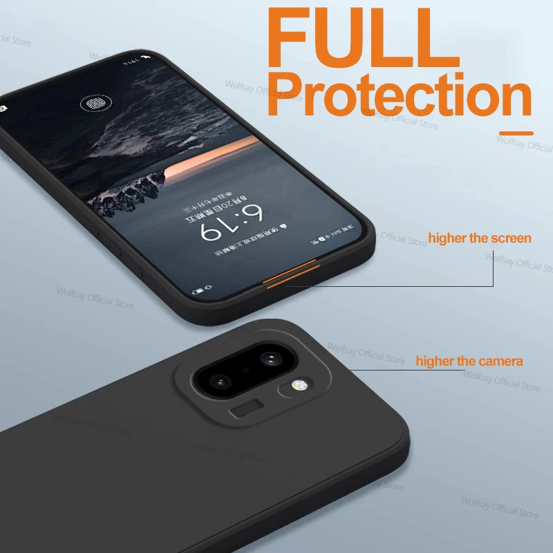 Luxury Shockproof Liquid Silicone Bumper Phone Case - Enhanced Protective Back Cover