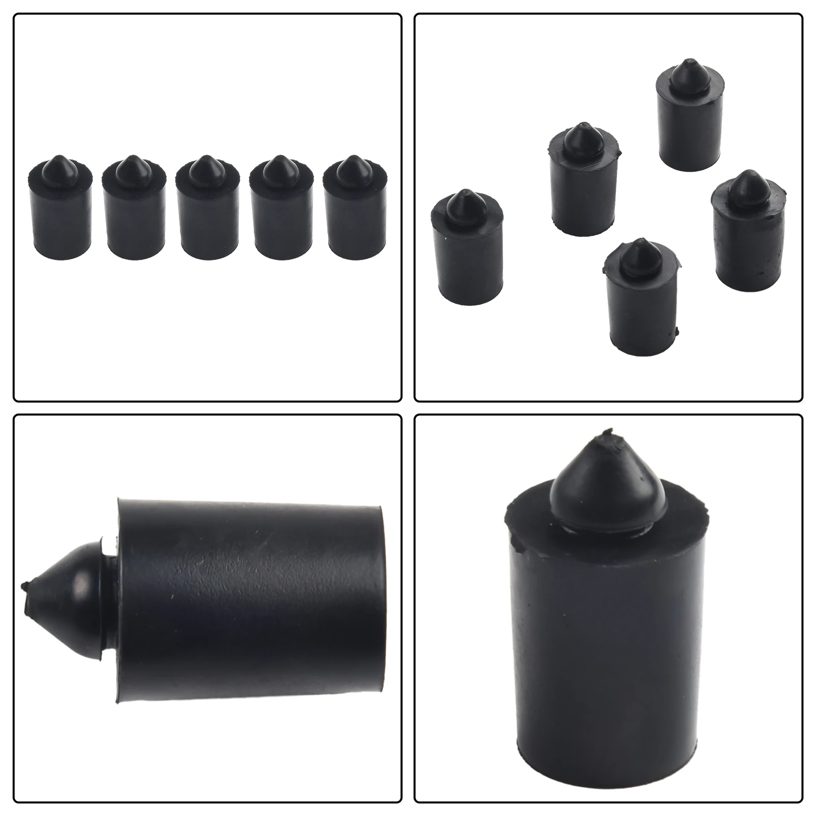 

Trunk Lid Clips Easy Installation High Reliability Hood Bumper Practical Replacement 5PCS Black Buffer Car Durable