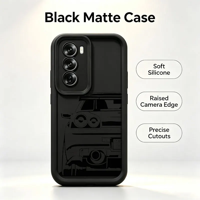 JDM Dream Car Shockproof Silicone Phone Case - Cool and Durable Design