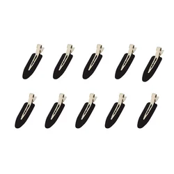 Set of 10 No-Crease Hair Clips (10pcs black)
