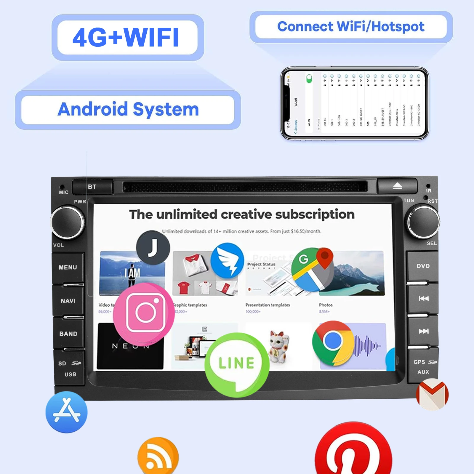 Android Car Radio For Kia Ceed 2010-2012 Multimedia Player Supports CarPlay, And
