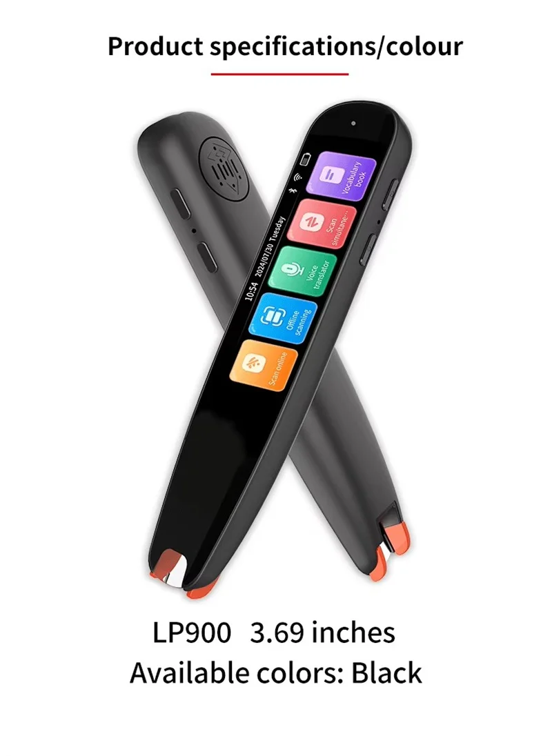 P700 스마트 음성 스캔 번역기 펜 다기능 번역 실시간 142개 언어 LP900 번역기 비즈니스 사전 펜