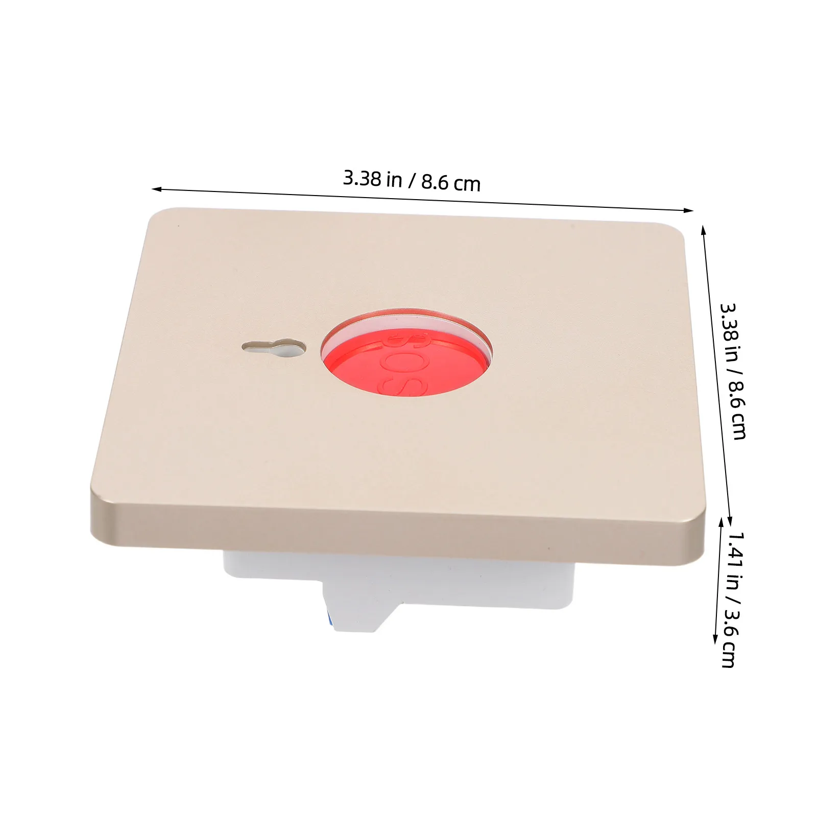 2Pcs 비상 화재 경보 버튼 86Mm 표준 패널(공공 건물용 수동 리셋 스위치 키 제어 포인트 포함)