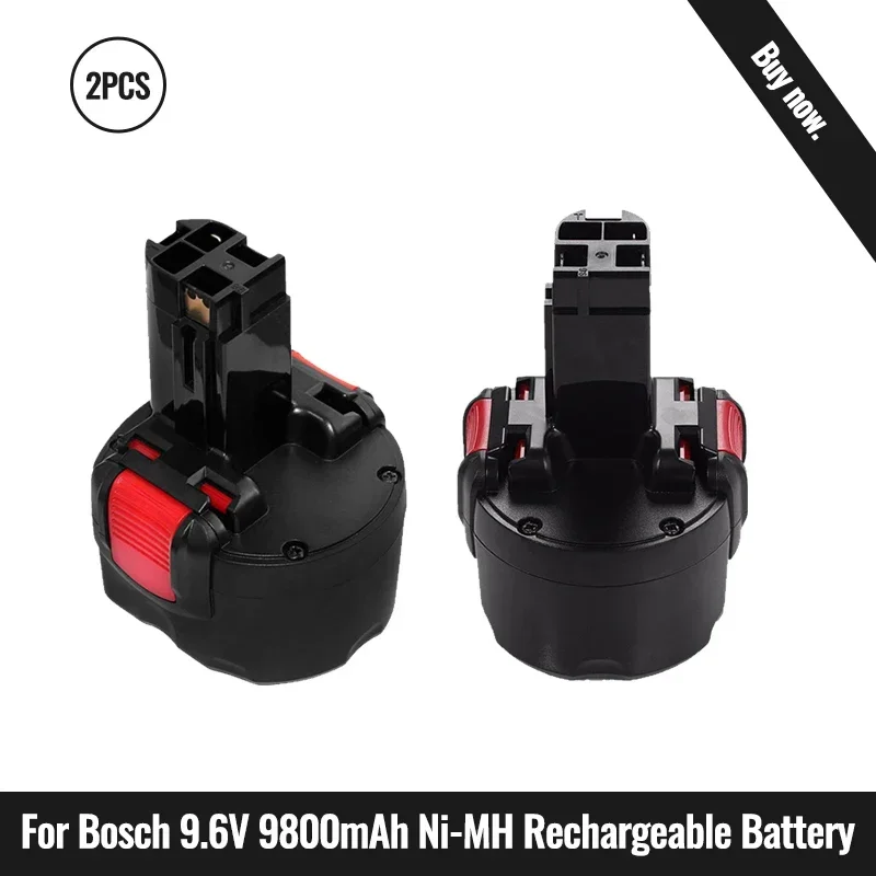 

2024 new BAT048 for Bosch 9.6V 9800mAh Ni-CD Rechargeable Battery Power Tools Battery for Bosch PSR 960 BH984 BAT048 BAT119