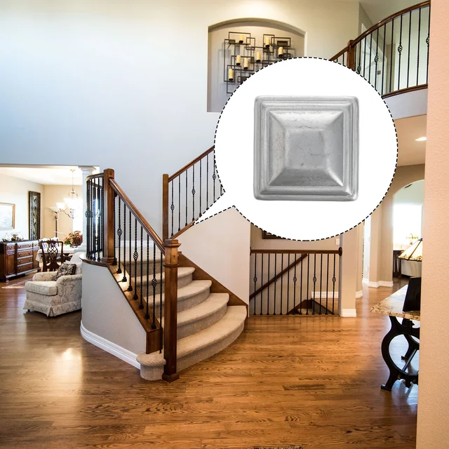 10 Dcs Napenergia -Világos Poszt Sapkák Lámpa Post Fém Kerítés Halmozók Fa Oszlop Topper Kerítések - Image 2