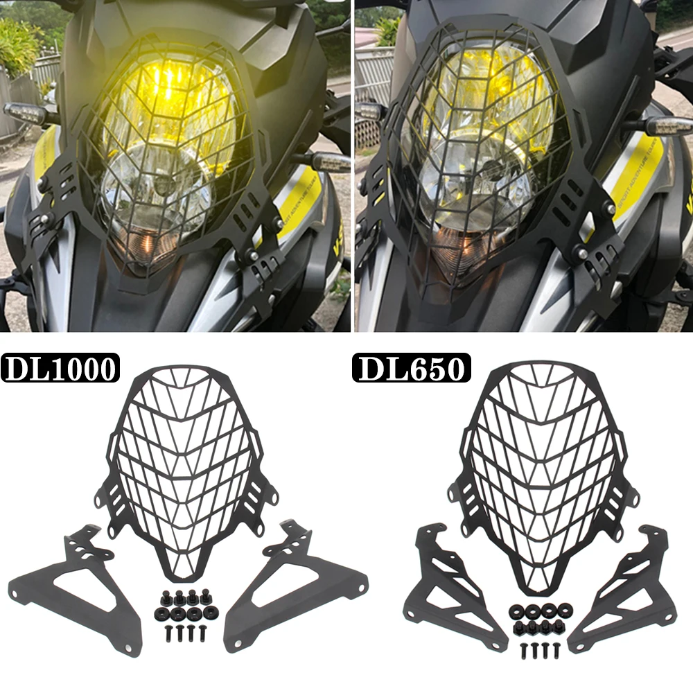 HeadlightGuardHeadLightAluminumGrillCoverProtectorForSUZUKIDL