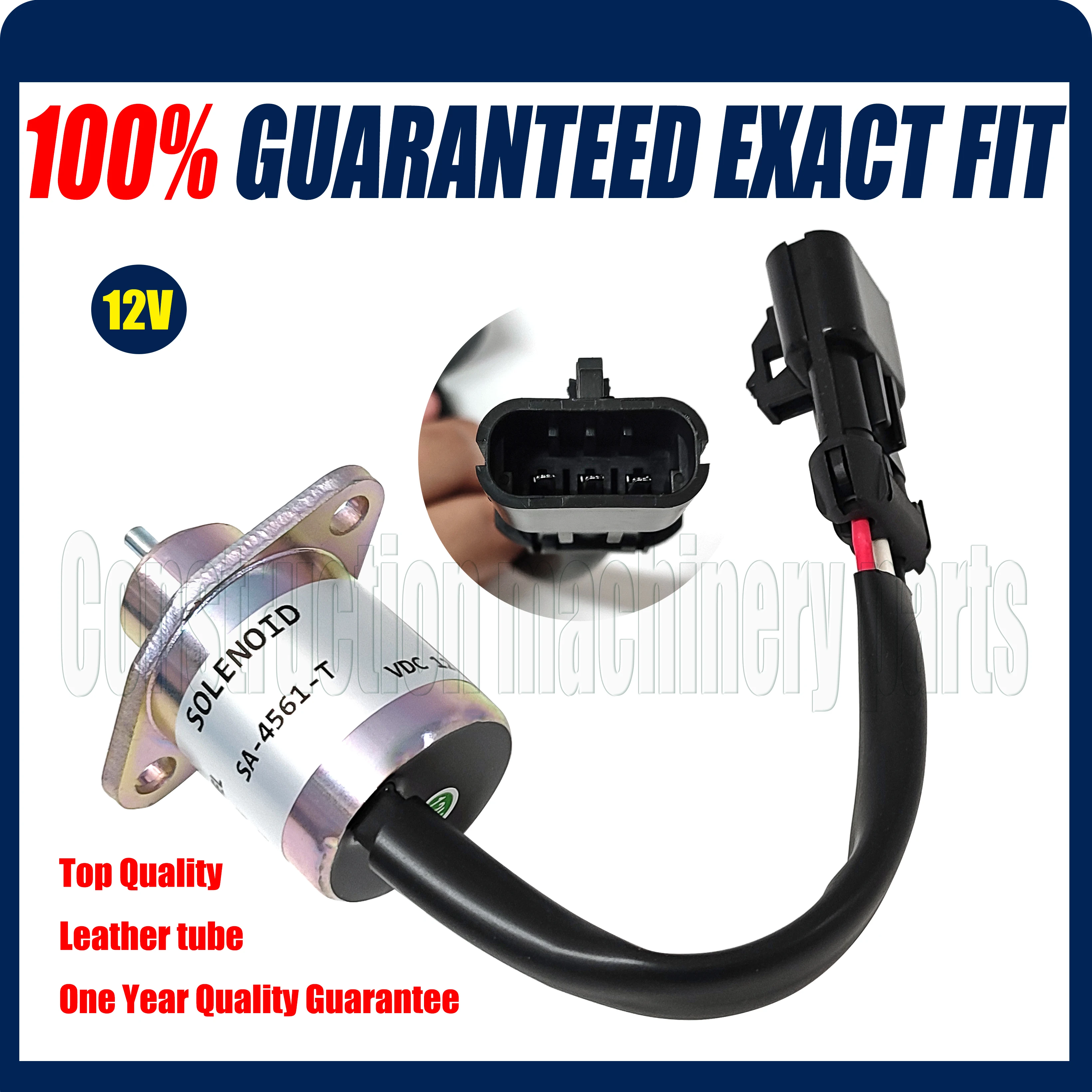 Válvula Solenóide de Parada para Motor Diesel Kubota V1505 D1105 251523001 1503es-12a5uc9s Sa4561-t 12v