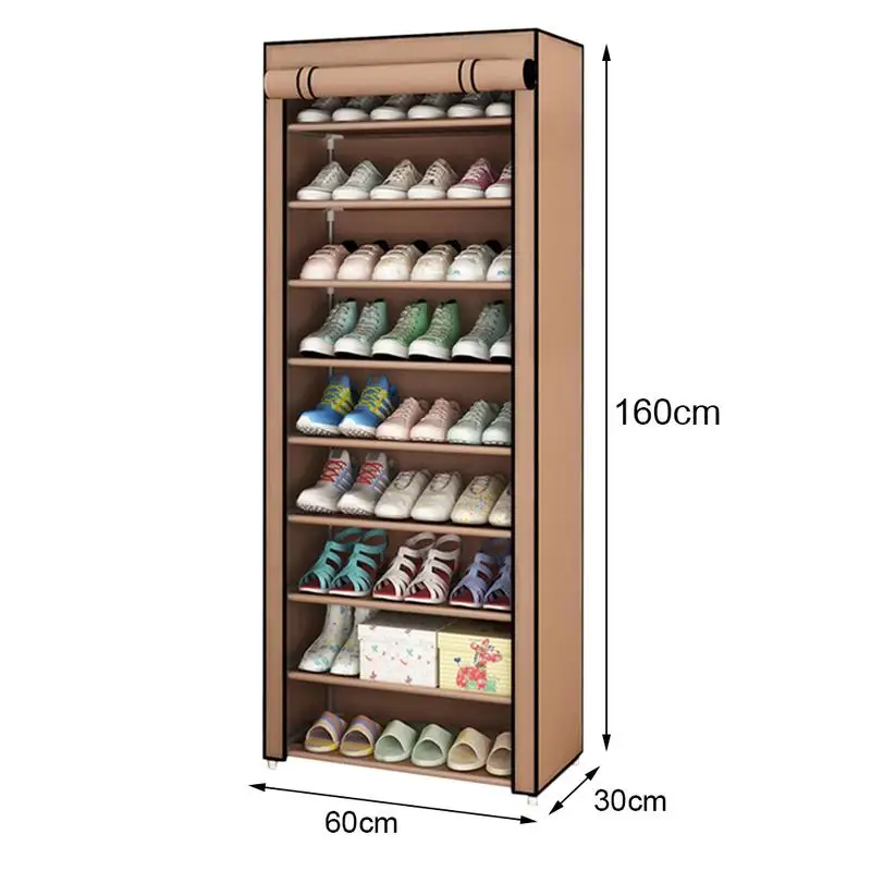 3/4 Tier Shoe Rack Wide Shoe Storage Organizer Sturdy Shoe Stand Non-Woven  Fabric Free Standing Boots Racks for Entryway - AliExpress