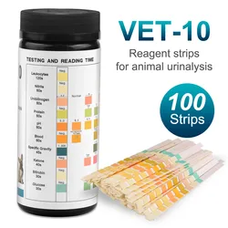 Pet Urine Detection Strips - 100 Strips for Comprehensive Health Screening (Silver)