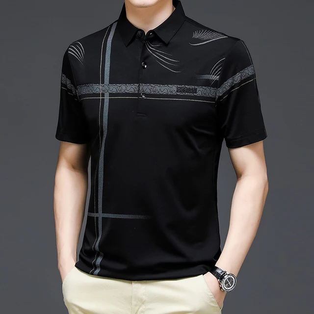 Eleve Seu Estilo Casual com Nossa Camisa Polo Bordada Elegante e Confortável 6 Camisa Polo Masculina Elegante e Confortável