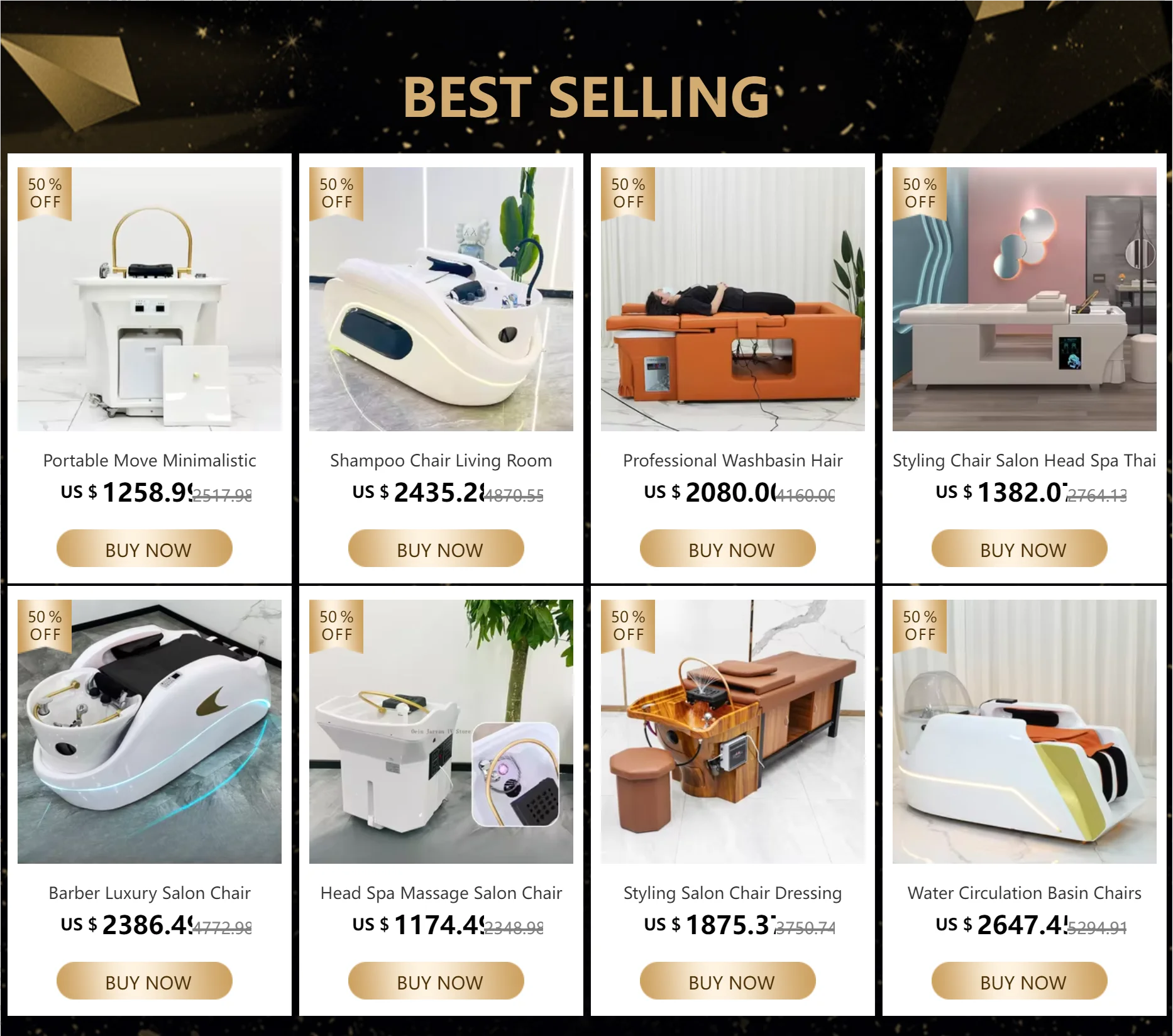 Description Picture 2 of itemHead Spa Salon Shampoo Chair Portable Hairdressing Bowl Waterfall Salon Chair Therapy Hair Wash Sillas Facial Furniture