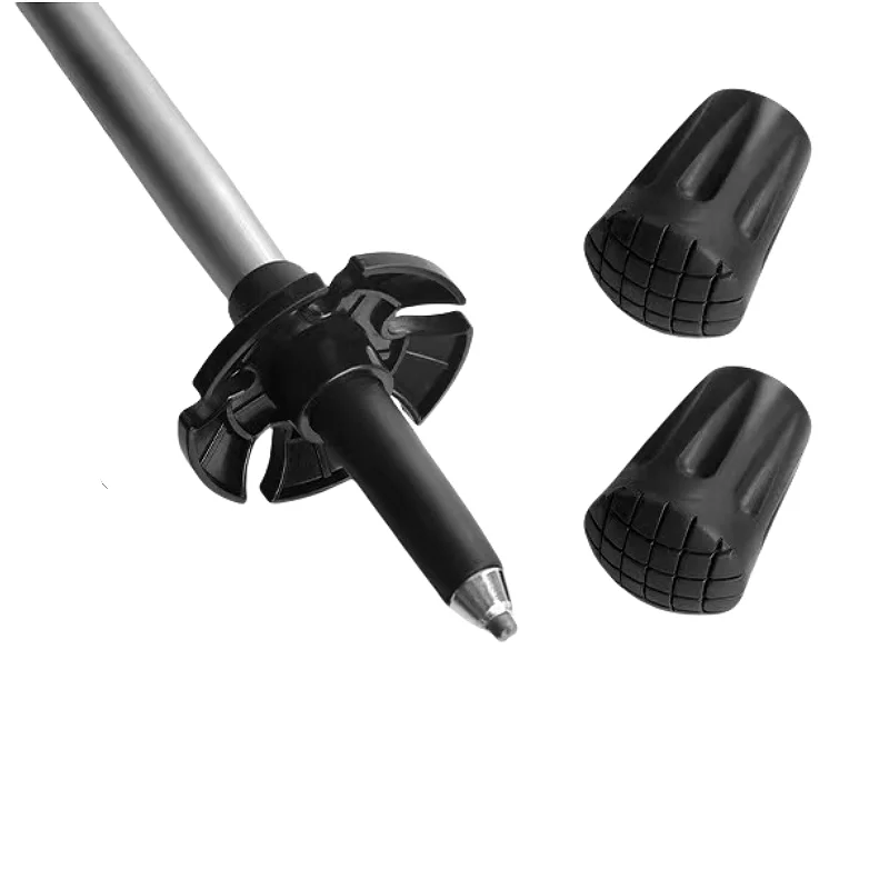 5PCS Trekking Pole Tip Protective Cover Walking Stick Crutch Universal Protective Pad Anti-slip Wear-resistant Rubber Cover