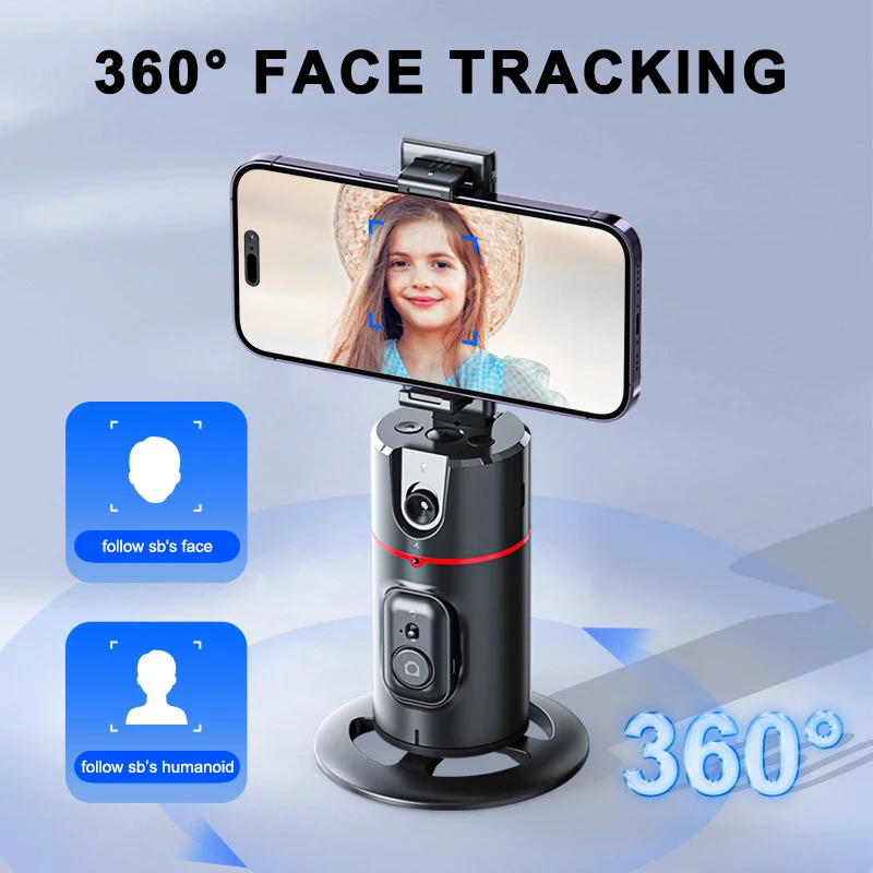 360 회전 팔로우 촬영 모드 짐벌 스태빌라이저, 셀카 스틱 삼각대 짐벌, 아이폰 안드로이드 스마트폰용 라이브 사진
