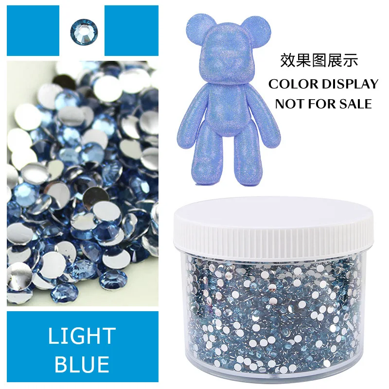 Large Box of Assorted Jelly AB Resin Non-Hot Fix Flat Back Rhinestones
