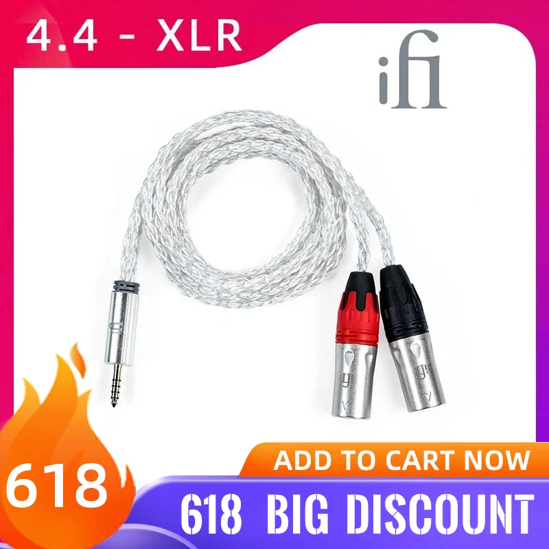 

IFi 4,4 мм в XLR сбалансированный адаптер кабель передача сбалансированного сигнала 16 Американский Калибр проводов общий диаметр OFHC проводники
