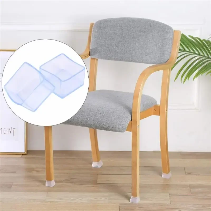 4-Pack Rubber Furniture Footrest Protectors & Floor Pads