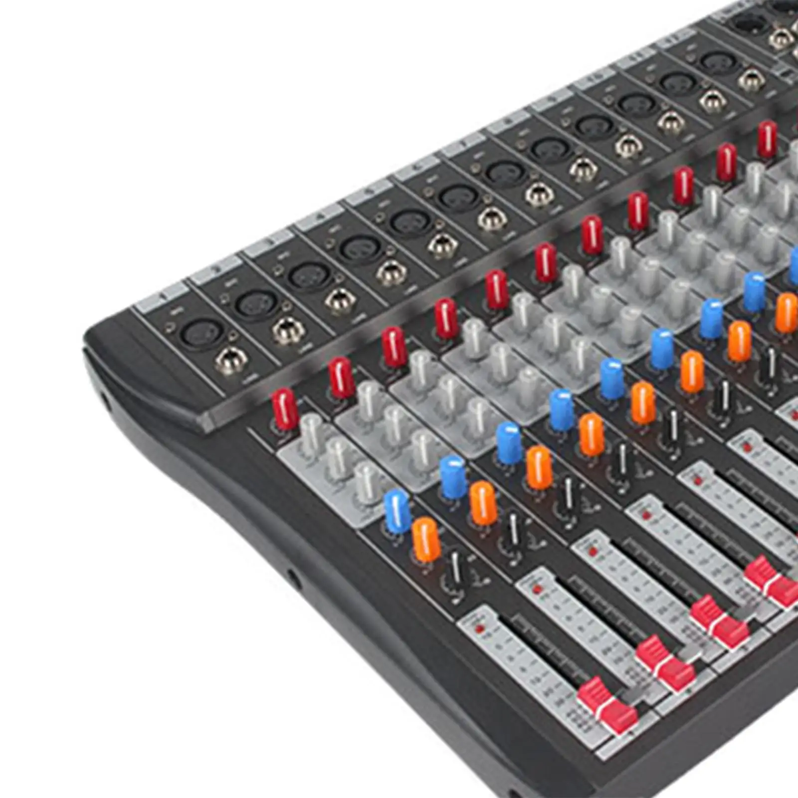 12 Channel Studio Audio Mixer Support 6.35mm V5.0 LCD Screen TRS Input DJ Sound Controller for Recording DJ Stage Karaoke Music