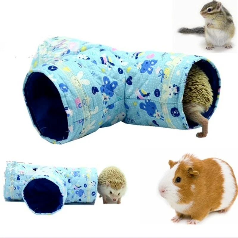 UKCOCO Guinea Pig Cage Hamster Toy Hedgehog Tube Tunnel Little Cat Tunnel Bed Cage 