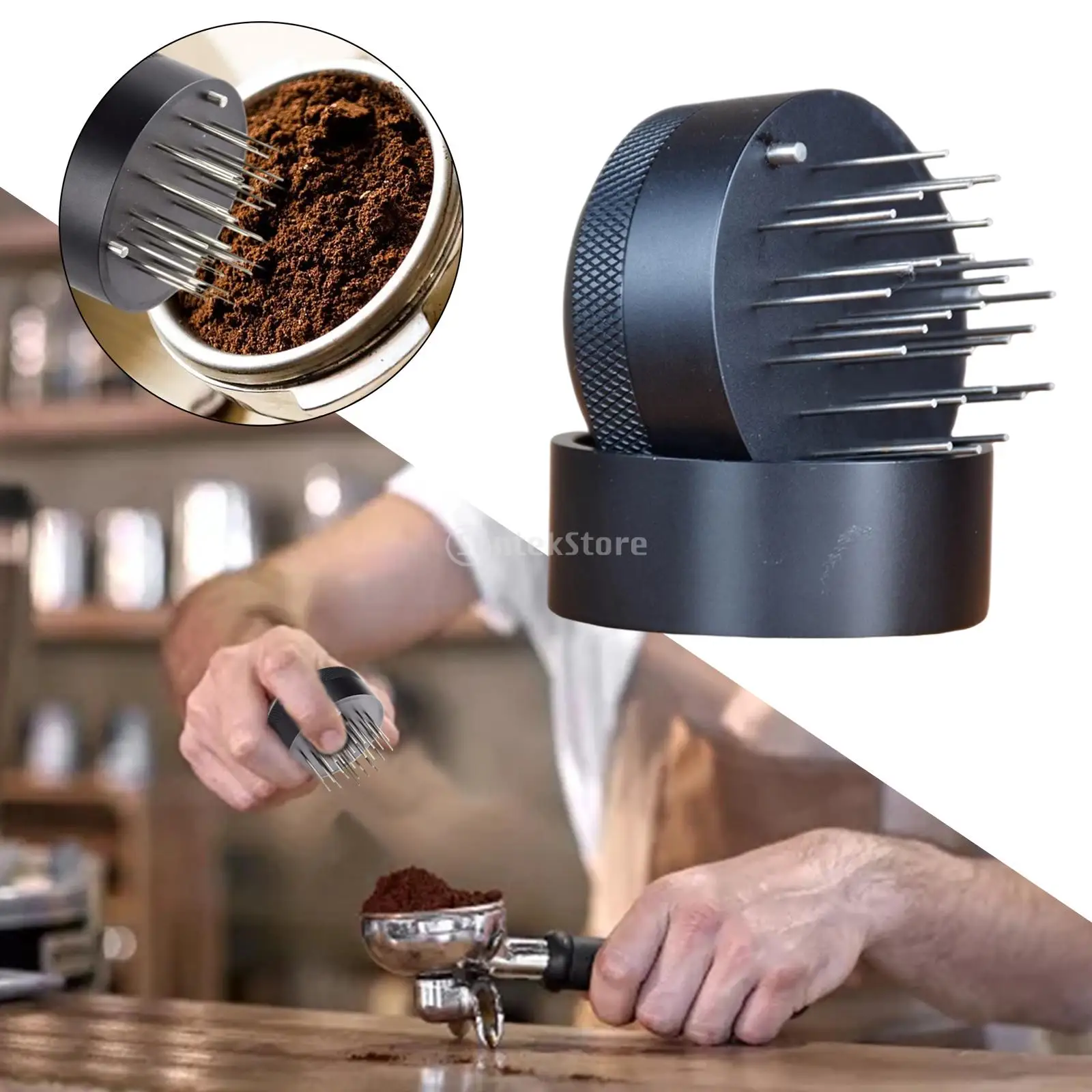 Professional Coffee Needle Tamper, Hand Tamper Leveler Tool Espresso