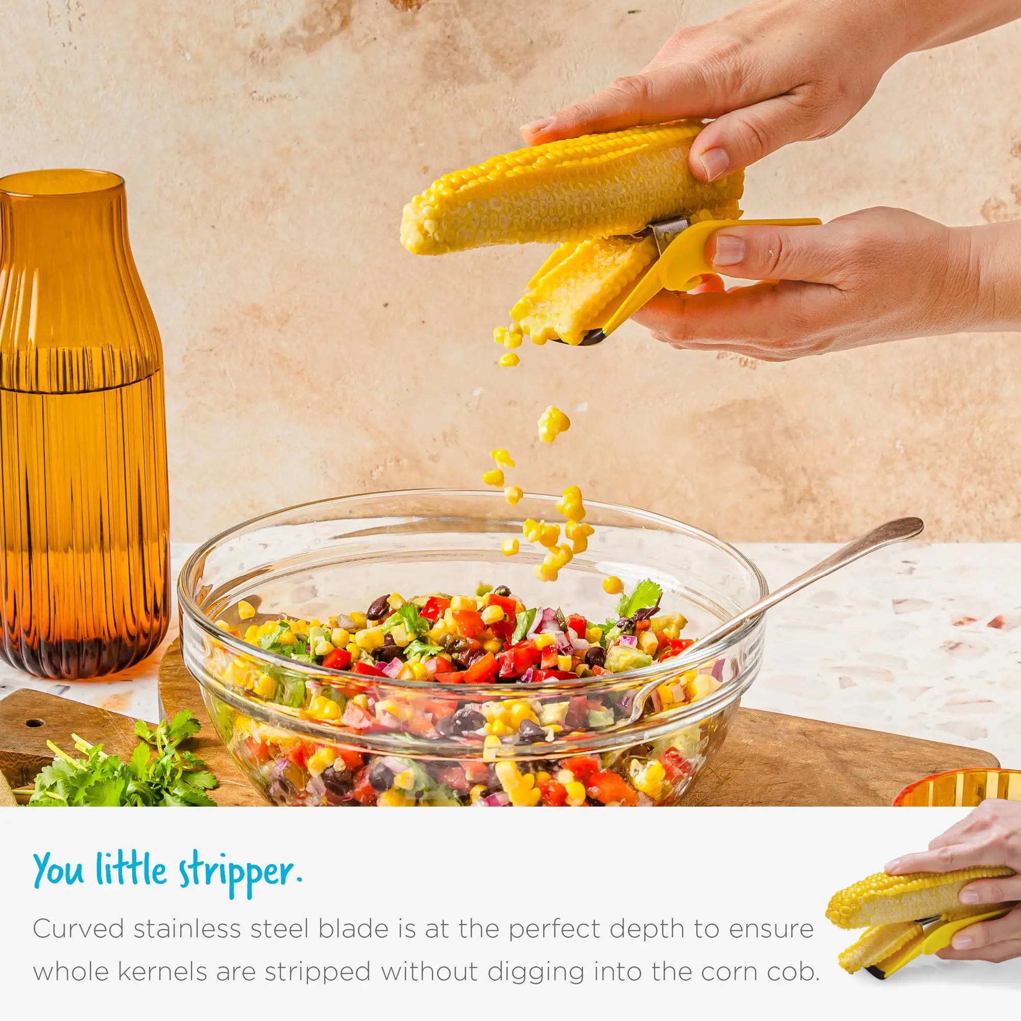 Fast Corn Cob Separator, Corn Peeler from on the Cob, Cob Stripper, Fast Seperater & Peeler, (1 PCS)
