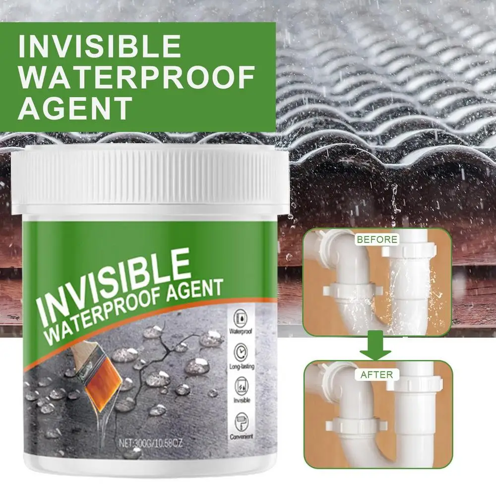 Description Picture 3 of item150g/300g/500g Transparent Repairing Leak Waterproof Adhesive Strong Bonding Sealant Invisible Waterproof Anti-Leakage Agent