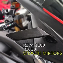 For Aprilia RS660 RSV4 1100 Motorcycle Rearview Mirrors Stealth Mirrors Sport Winglet Mirror Kits Adjustable Stealth Mirrors