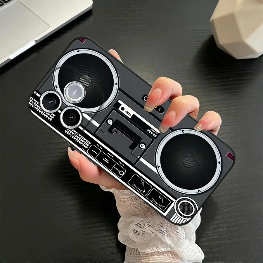 Boombox Flat Graphic Phone Case