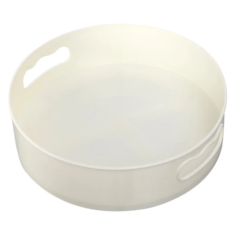 360 Rotating Tray Turntable Kitchen Storage Containers Spice Snack Fruit Food Storage Trays Bathroom Tray Organizer Anti-slip