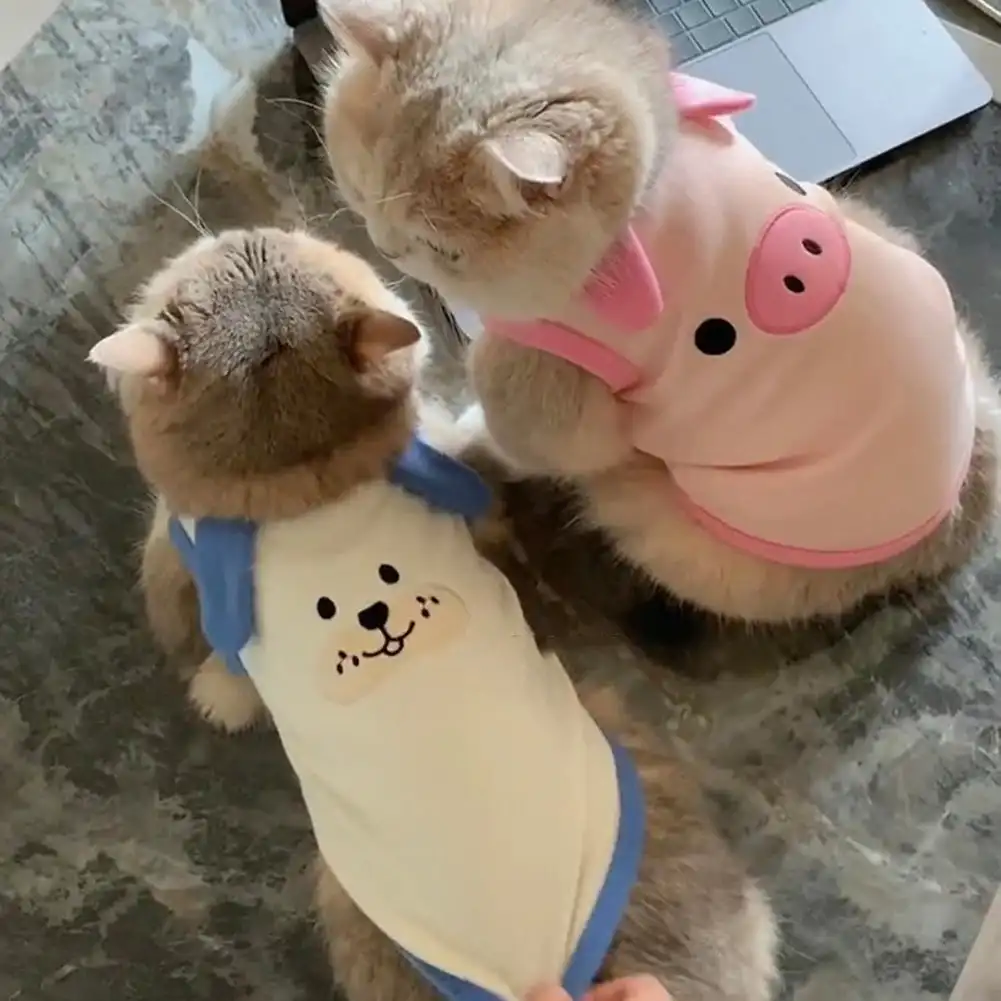 1.5-9kg Pet Cloth French Bulldog Teddy Pajamas Warm Cotton Winter Cat Coat Pet Clothes for Cats Small and Medium Dogs