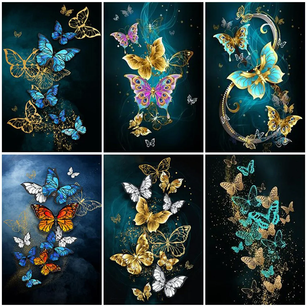 EverShine 5D Diamond Embroidery Animal Cat Diamond Art Painting Butterfly  DIY Hobby Mosaic Flower Children's Room Decor - AliExpress