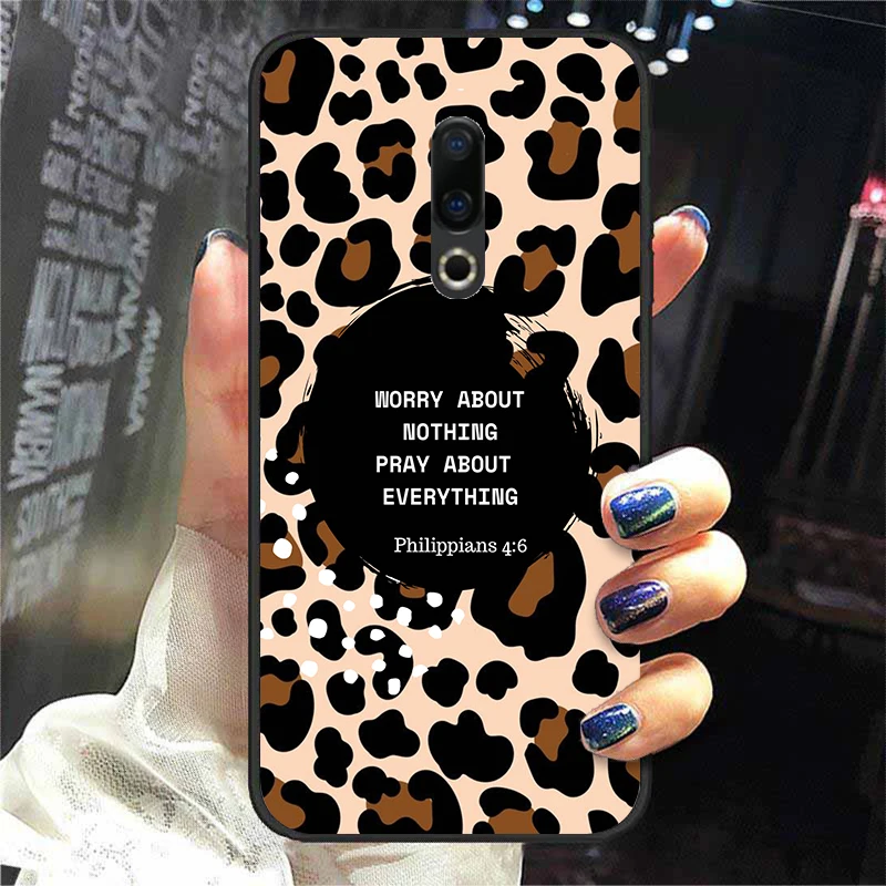 For Meizu 16th Case 6.0'' Silicone Case For Meizu 16th Plus Cover 6.5'' Soft TPU back Cases coque etui Leopard print meizu phone case with stones craft Cases For Meizu