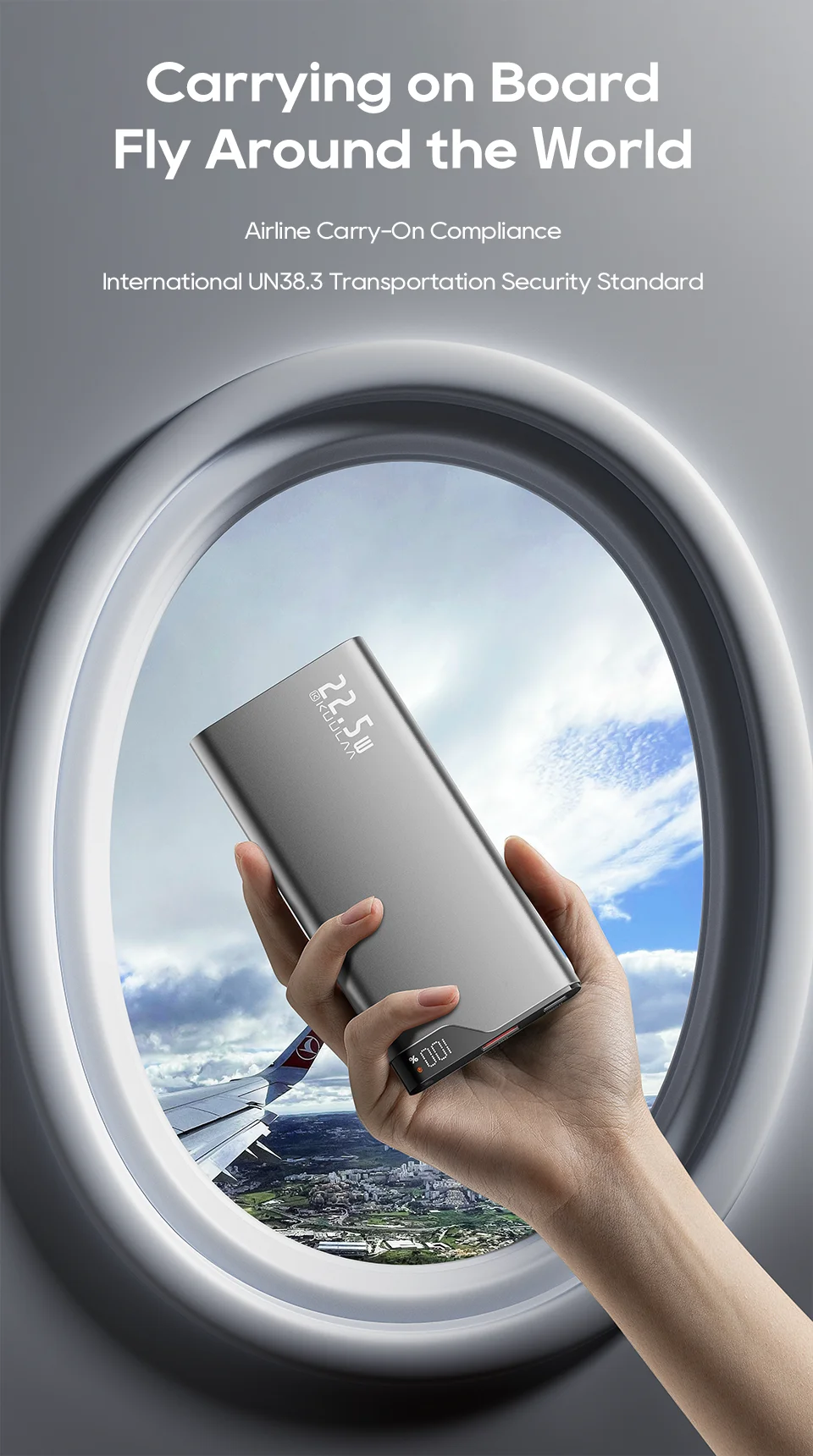 Kuulaa 10000mAh Power Bank 22.5W Fast Charging