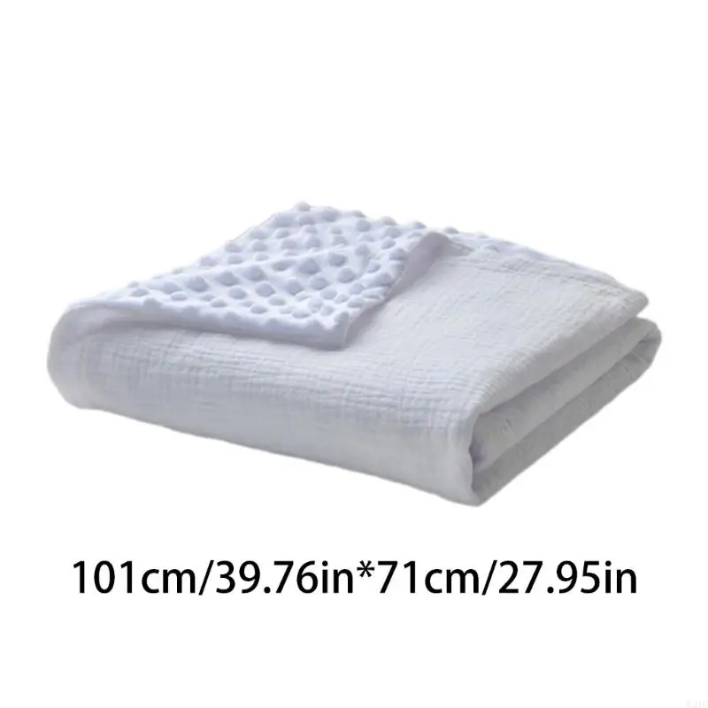 G2TC Bean Bean Dots Blanket Infants Bath Towel for Newborns Baby with Dotted Backing, Air Conditioning Receiving Blankets