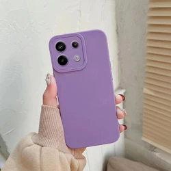 Shockproof Silicone TPU Phone Case - Soft, Durable Bumper Back Cover for Poco M6 Pro (PURPLE)